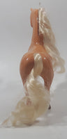 2009 Mattel Barbie Palomino Brown Horse 6 1/2" Tall Plastic Toy Figure