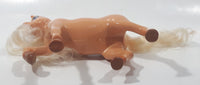 2009 Mattel Barbie Palomino Brown Horse 6 1/2" Tall Plastic Toy Figure