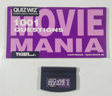 1993 Tiger Electronics Quiz Wiz #2 1001 Questions Movie Mania Cartridge and Quiz Book