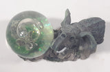 Elephant and Baby Elephant Snow Globe 4" Wide Resin Wildlife Ornament