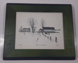 Vintage "Marc" Retour du Printemps Quebec Black and White Sketch Drawing