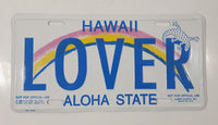 1993 Albert Elovitz Hawaii Aloha State "LOVER" Novelty Metal Vehicle License Plate Tag