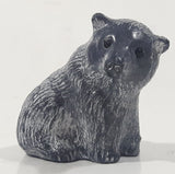 A Wolf Original Baby Bear Cub Sitting 2 1/2" Tall Carved Soapstone Wildlife Sculpture Chipped Paw