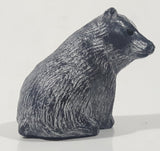 A Wolf Original Baby Bear Cub Sitting 2 1/2" Tall Carved Soapstone Wildlife Sculpture Chipped Paw