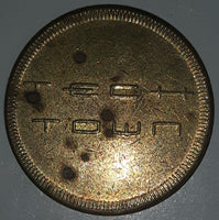 Vintage Famous Players Tech Town Gaming Game Token Metal Coin