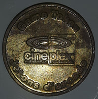 Vintage Famous Players Cineplex Odeon Galaxy No Cash Value Gaming Game Token Metal Coin