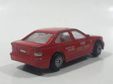 Unknown Brand #121 Fire Dept Rescue Unit Red Sedan Die Cast Toy Car Vehicle