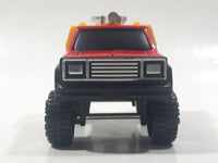 Vintage 1984 Buddy L Fire Dept Truck Red Pressed Steel and Plastic Die Cast Toy Car Vehicle