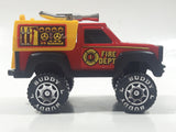 Vintage 1984 Buddy L Fire Dept Truck Red Pressed Steel and Plastic Die Cast Toy Car Vehicle