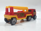 Vintage 1980 Buddy L Fire Dept Semi Ladder Truck Red Pressed Steel and Plastic Die Cast Toy Car Vehicle