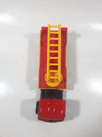 Vintage 1980 Buddy L Fire Dept Semi Ladder Truck Red Pressed Steel and Plastic Die Cast Toy Car Vehicle