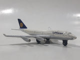 2009 Matchbox Lufthansa Boeing 747-400 Jumbo Passenger Jet Airplane White Die Cast Toy Car Vehicle