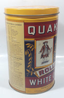1992 The Quaker Oats Company Quaker Tolled White Oats Replica 1896 Label 8" Tall Tin Metal Canister