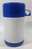 1993 Loblaws Neilson Dairy Toronto Blue Jays MLB Baseball Team "To Your Health" Blue and White Plastic Lunch Box Thermos