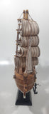 Vintage Charles Morgan Wood Tall Whaling Ship Model 8" Long