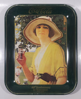 Vintage 1980 60th Anniversary of Coca-Cola in Vancouver 1920-1980 Yellow Dress Woman Official Tray