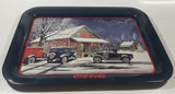 1995 Coca Cola "The Gathering Place" Pamela C. Renfroe Country Store Dark Blue Metal Beverage Serving Tray