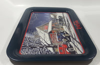 1995 Coca Cola "The Gathering Place" Pamela C. Renfroe Country Store Dark Blue Metal Beverage Serving Tray