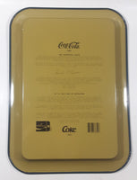 1995 Coca Cola "The Gathering Place" Pamela C. Renfroe Country Store Dark Blue Metal Beverage Serving Tray