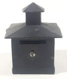 Vintage Bank Building Cast Iron Coin Bank with Cupola Dome Top