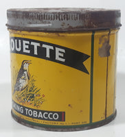 Antique B. Houde & Grothe Limited Quebec Montreal Alouette Smoking Tobacco Song Bird Yellow Green Tin Metal Can