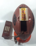 Vintage 1984 K-Promotions Doritos Super Bowl XIX Brown Wilson Football Shaped Corded Phone with Orange Base