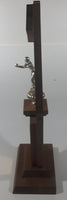 Vintage 1966 Trophee Pepsi-Cola Golden Gloves Champion 20" Tall Silver Look Metal and Wood Boxing Trophy