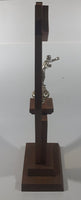 Vintage 1966 Trophee Pepsi-Cola Golden Gloves Champion 20" Tall Silver Look Metal and Wood Boxing Trophy