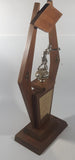 Vintage 1966 Trophee Pepsi-Cola Golden Gloves Champion 20" Tall Silver Look Metal and Wood Boxing Trophy