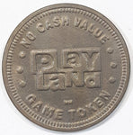Vintage Playland Amusement Park Vancouver No Cash Value Game Token Metal Coin