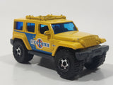 2012 Matchbox MBX Beach Jeep Rescue Concept Yellow 1:70 Scale Die Cast Toy Car Vehicle