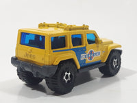 2012 Matchbox MBX Beach Jeep Rescue Concept Yellow 1:70 Scale Die Cast Toy Car Vehicle