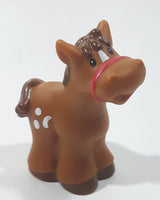 2007 Fisher Price Little People Brown Horse 3 1/4" Tall Toy Figure