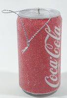 Coca-Cola Frost Covered Can Hanging Christmas Tree Ornament