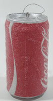 Coca-Cola Frost Covered Can Hanging Christmas Tree Ornament