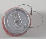 Coca-Cola Frost Covered Can Hanging Christmas Tree Ornament