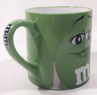 2016 Frankford Candy Mars M & M's Green 4" Tall Ceramic Coffee Mug Cup