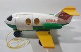 Vintage 1980 Quaker Oats Fisher Price Little People Airplane Jumbo Jet 13" Long Plastic Toy Aircraft