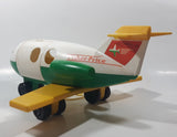 Vintage 1980 Quaker Oats Fisher Price Little People Airplane Jumbo Jet 13" Long Plastic Toy Aircraft