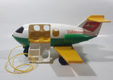 Vintage 1980 Quaker Oats Fisher Price Little People Airplane Jumbo Jet 13" Long Plastic Toy Aircraft