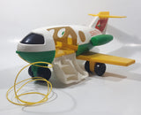 Vintage 1980 Quaker Oats Fisher Price Little People Airplane Jumbo Jet 13" Long Plastic Toy Aircraft