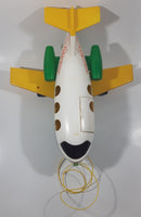 Vintage 1980 Quaker Oats Fisher Price Little People Airplane Jumbo Jet 13" Long Plastic Toy Aircraft