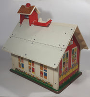 Vintage 1971 Fisher Price Little People 923 Play Family School 12" Long Toy School House Building