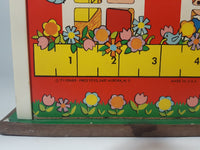 Vintage 1971 Fisher Price Little People 923 Play Family School 12" Long Toy School House Building