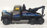 Vintage Tonka 58150 Kenworth Tow Truck 24 HR Towing / Remorquarge Silver and Black Pressed Steel and Plastic Die Cast Toy Car Vehicle
