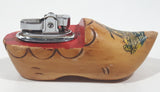 Vintage Holland Wood Clog Shoe Table Top Lighter