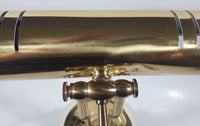 Vintage Curved All Brass Piano Bankers Desk Lamp
