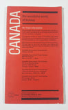 Vintage 1964 Highway Map of Canada and Northern United States Road Map