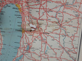 Vintage 1964 Highway Map of Canada and Northern United States Road Map