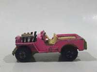 Vintage 1971 Lesney Matchbox Superfast No. 2 Jeep Hot Rod Pink Die Cast Toy Car Vehicle